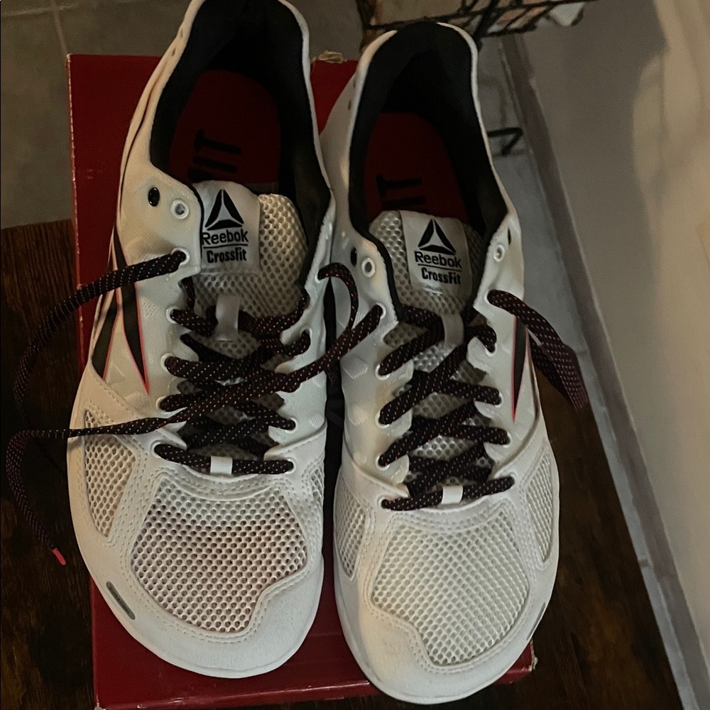 Reebok CrossFit White and Black Athletic Shoes